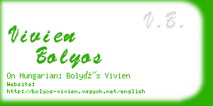 vivien bolyos business card